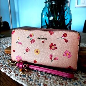 Coach Pink Floral Women's Wallet